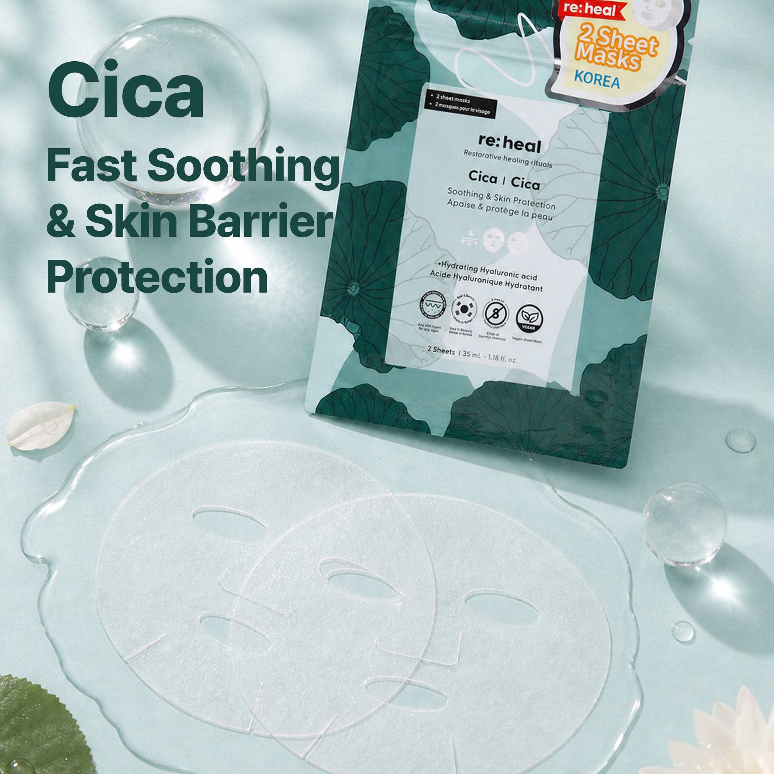 2-sheet face mask series 10types