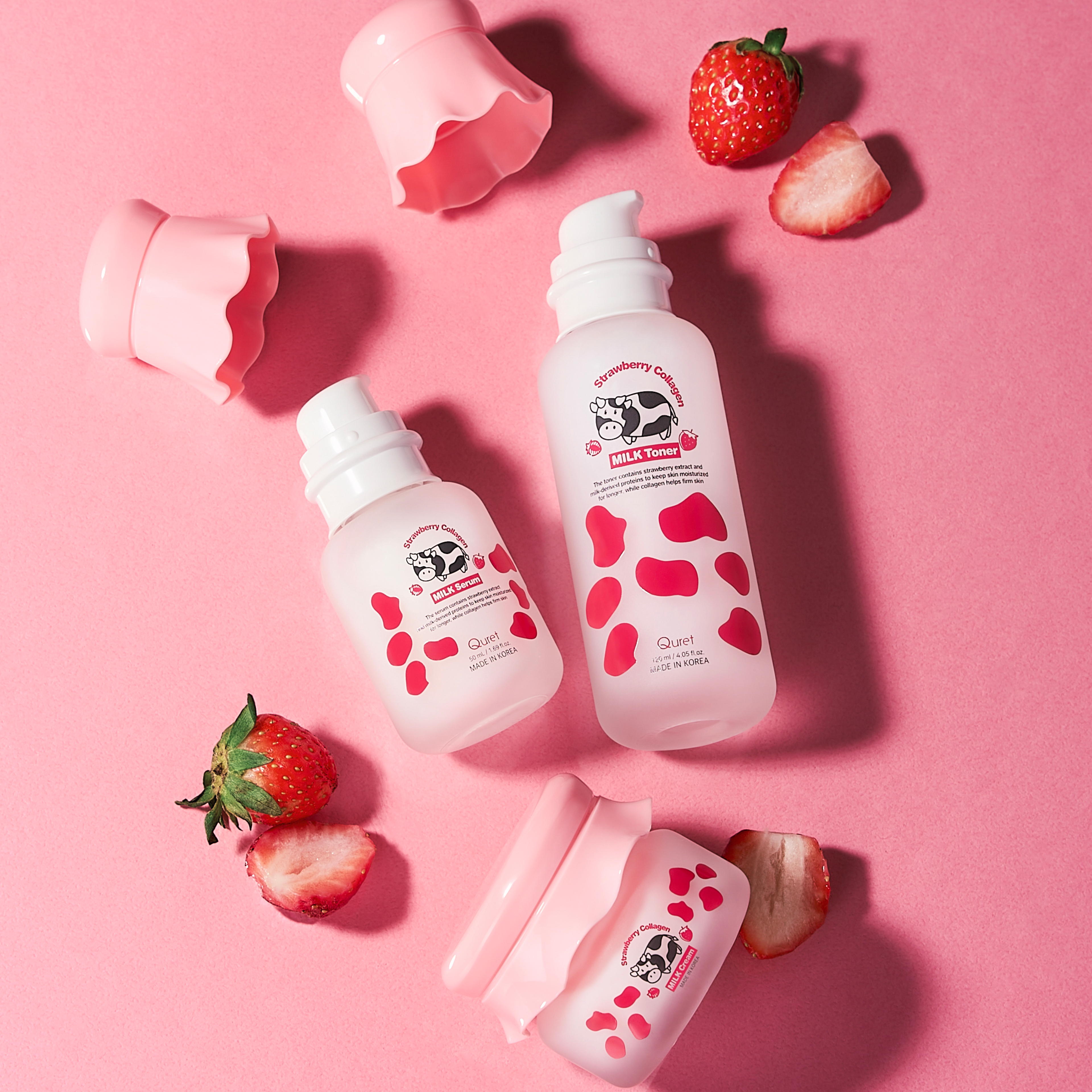 Quret Strawberry Collagen Milk Cream