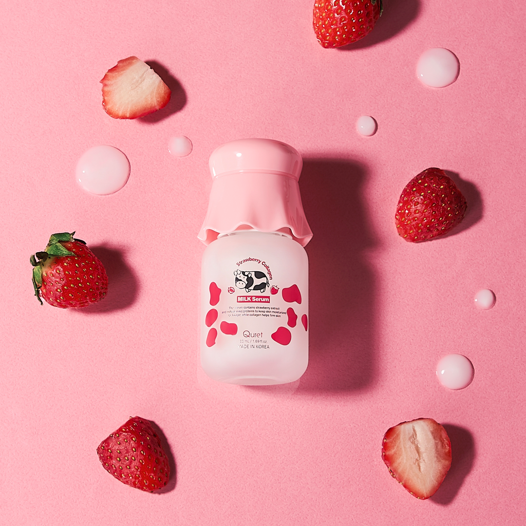 Quret Strawberry Collagen Milk Serum